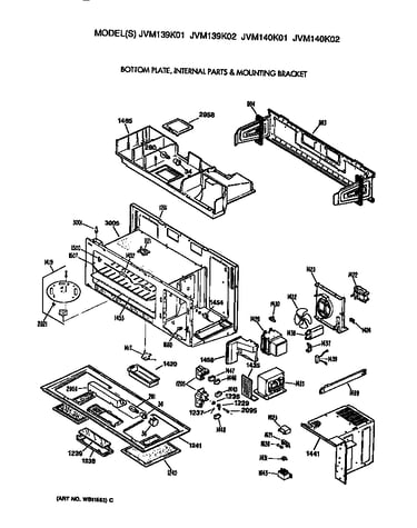 Bottom plate/internal parts/mtg brkt