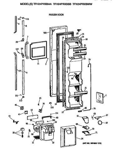 Freezer door