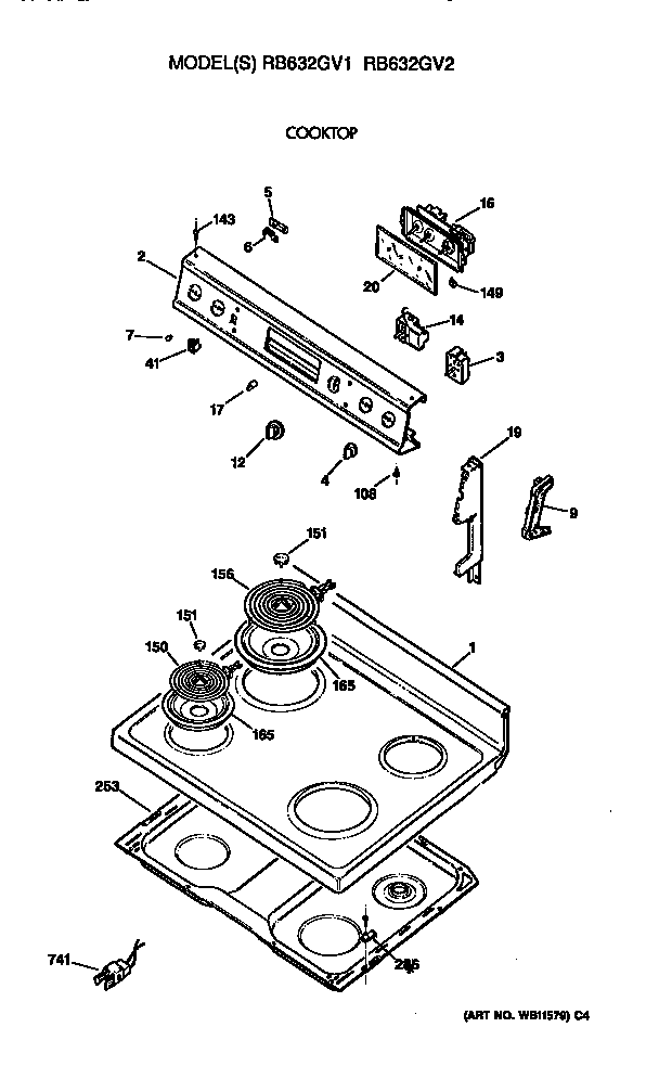 Cooktop/controls