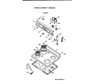 Hotpoint RB533GV1 cooktop/controls diagram