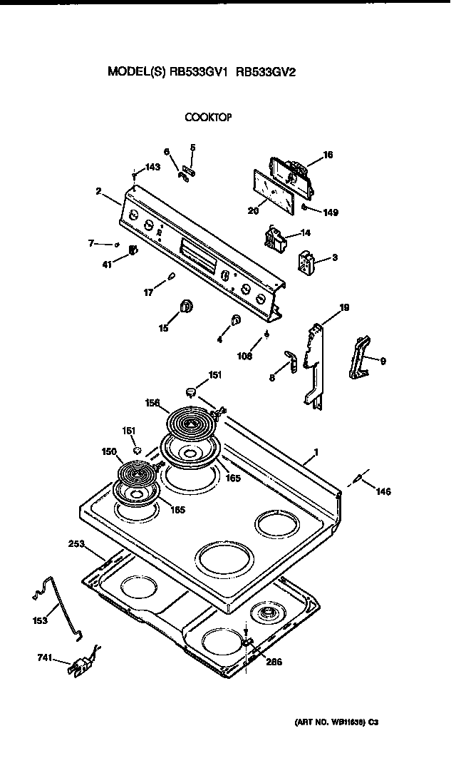 Cooktop/controls