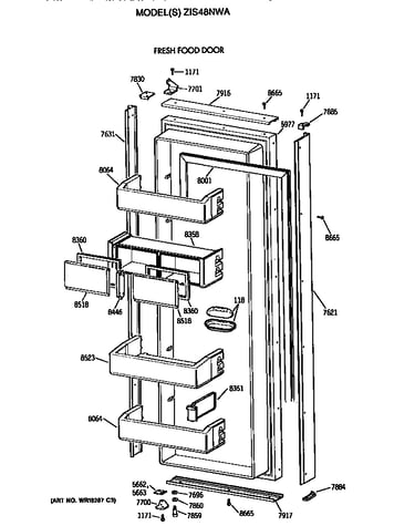 Refrigerator door