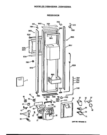 Freezer door