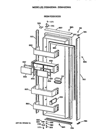 Refrigerator door