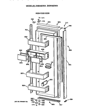 Refrigerator door