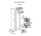 GE ZISB48DWA freezer shelves diagram