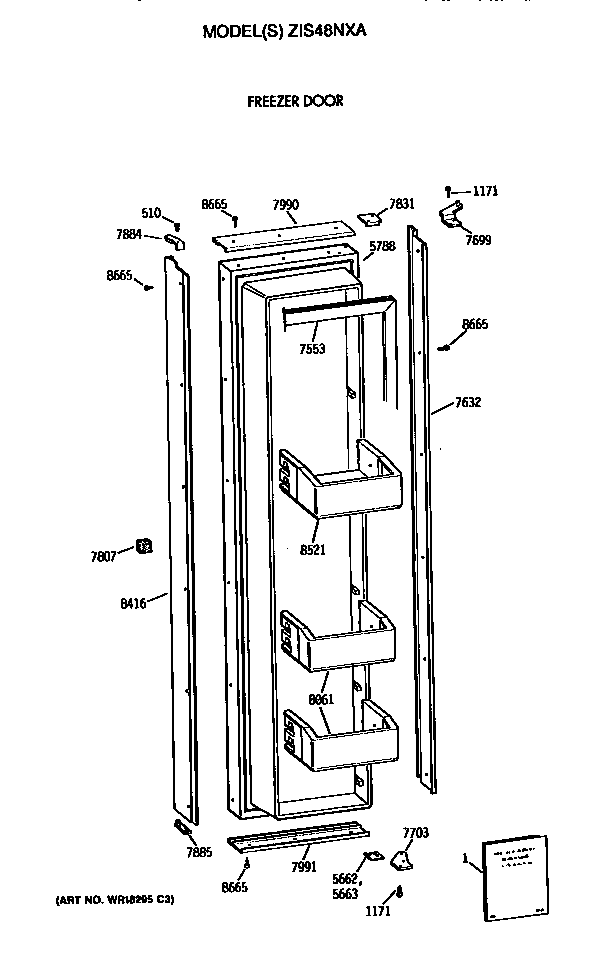 Freezer door