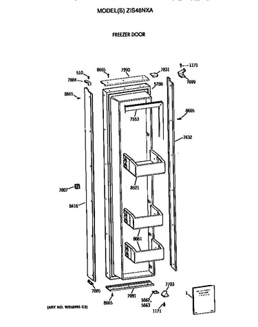 Freezer door
