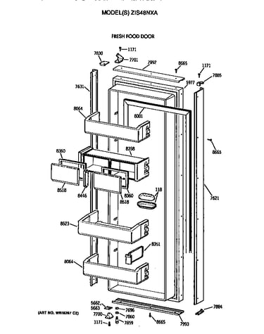 Refrigerator door