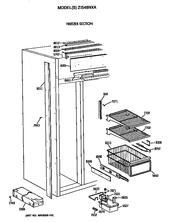 Freezer shelves