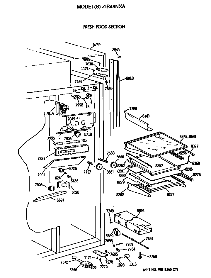 REFRIGERATOR SECTION