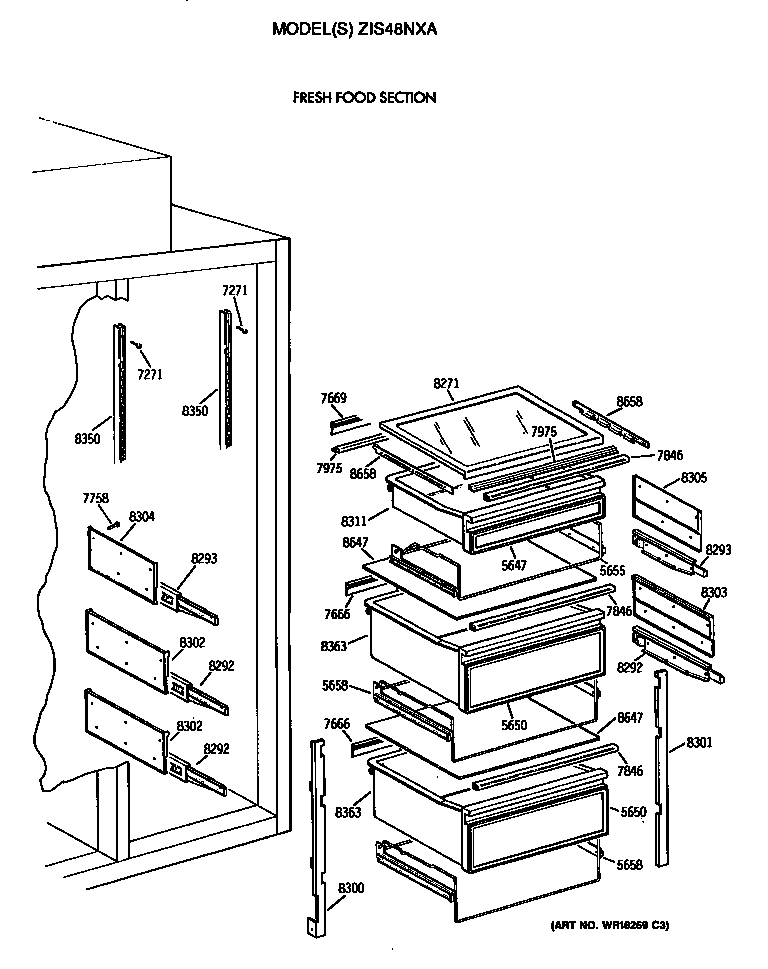 Refrigerator shelves