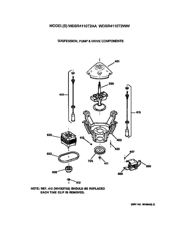 Suspension, pump and drive