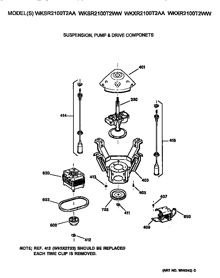 SUSPENSION, PUMP AND DRIVE