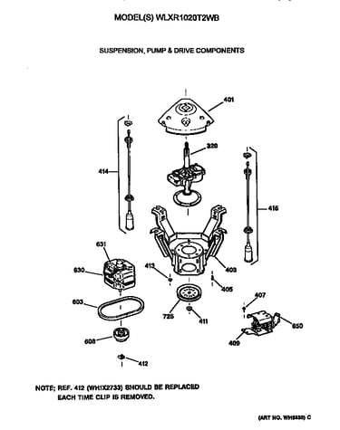 Suspension, pump and drive