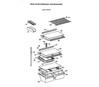 GE MTK18GAXERAA shelves diagram