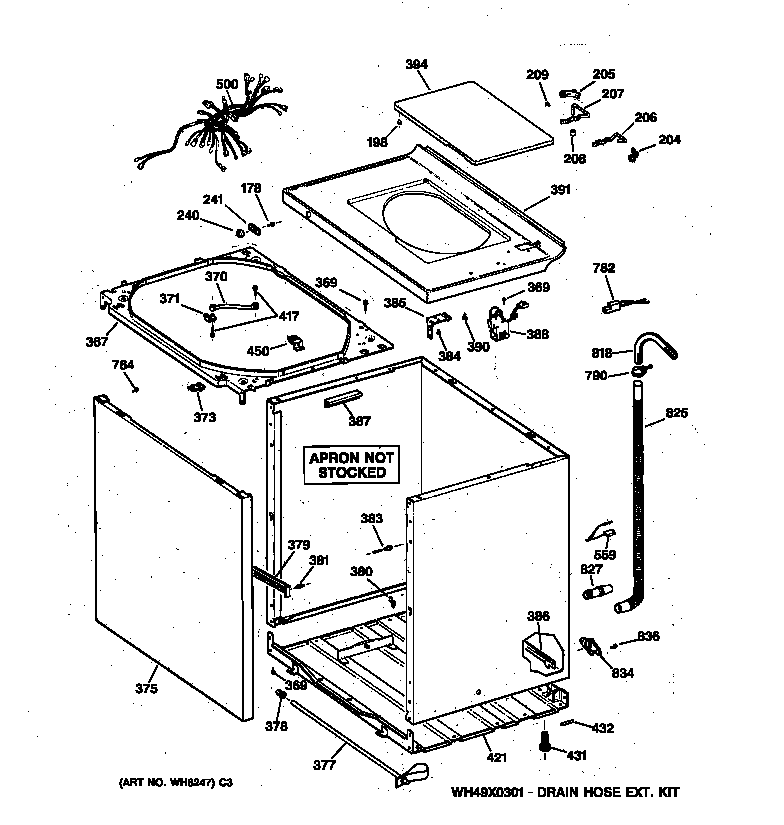 CABINET, COVER & FRONT PANEL