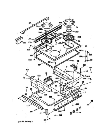 Control panel & cooktop