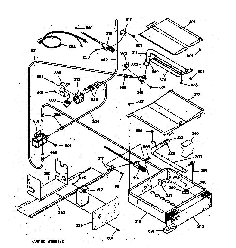 Oven burner
