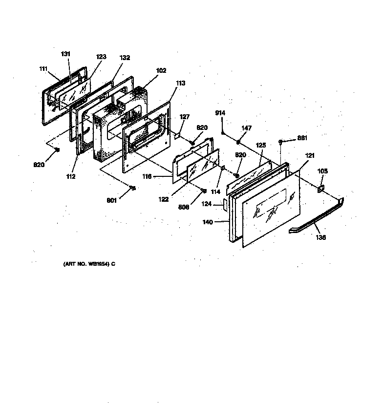 Oven door