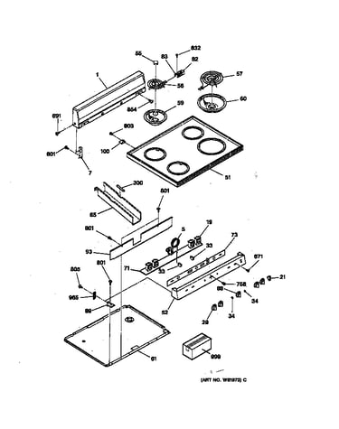 Control panel & cooktop