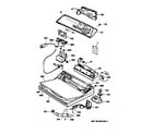 GE WZSE5310T0WW control & cover assembly diagram