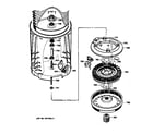 GE WZSE5310T0WW shaft & motor diagram