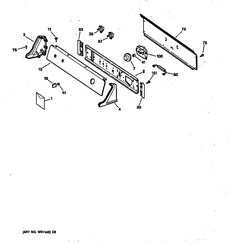 Backsplash assembly