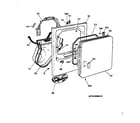 GE DBXR453ET2WW front panel & door diagram