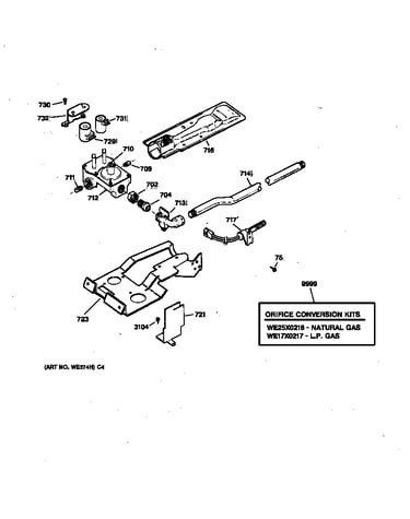 Gas valve & burner assembly