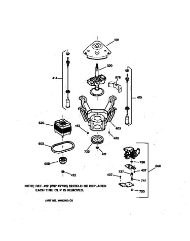 Suspension, pump & drive components