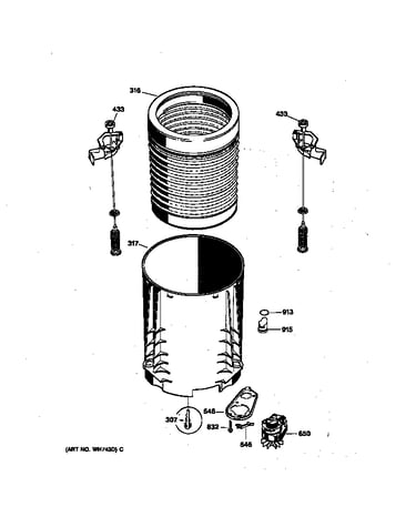 Tub & suspension