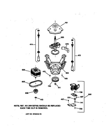 Suspension, pump & drive components
