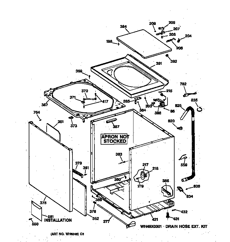 Cabinet, cover & front panel