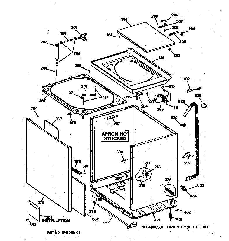 Cabinet, cover & front panel