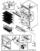 Cabinet, controls & shelves