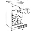 GE FP15SXBRWH cabinet parts diagram