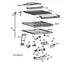 GE TBX19DIYERWW compartment separator parts diagram