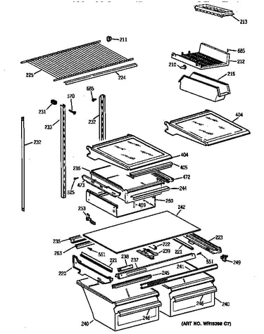 Shelf parts