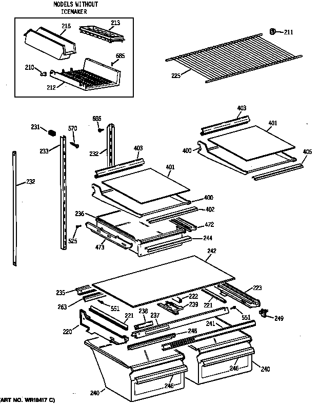 Shelf parts