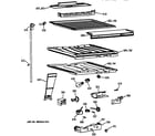 GE TBX19JAXRRAA compartment separator parts diagram