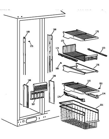 Freezer shelves