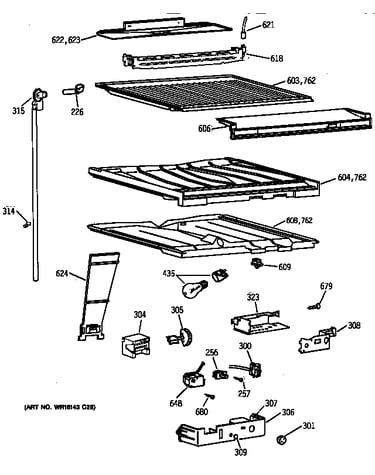 Compartment separator parts