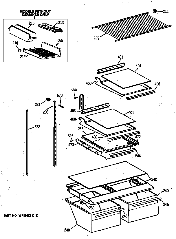 Shelf parts