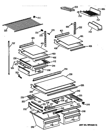 Shelf parts