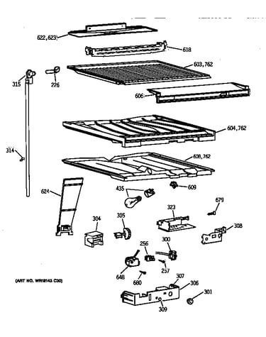 Compartment separator parts