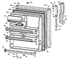 GE TBX21MAXJRWW fresh food door diagram