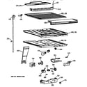 GE TBX21NIXJRAA compartment separator parts diagram