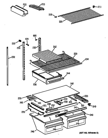 Shelf parts