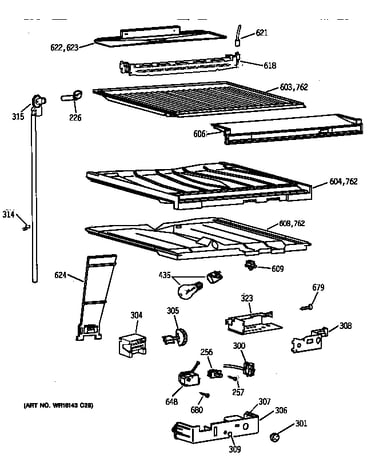 Compartment separator parts